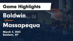 Baldwin  vs Massapequa  Game Highlights - March 4, 2023