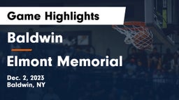 Baldwin  vs Elmont Memorial  Game Highlights - Dec. 2, 2023