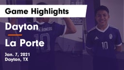 Dayton  vs La Porte  Game Highlights - Jan. 7, 2021