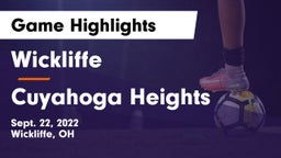 Wickliffe  vs Cuyahoga Heights  Game Highlights - Sept. 22, 2022