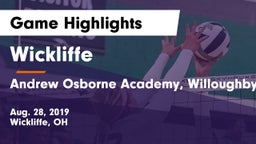 Wickliffe  vs Andrew Osborne Academy, Willoughby, Ohio Game Highlights - Aug. 28, 2019