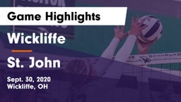 Wickliffe  vs St. John  Game Highlights - Sept. 30, 2020