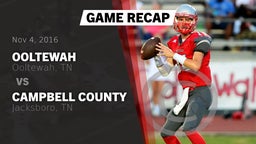 Recap: Ooltewah  vs. Campbell County  2016