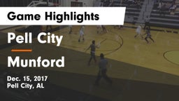 Pell City  vs Munford Game Highlights - Dec. 15, 2017