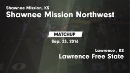 Matchup: Shawnee Mission NW vs. Lawrence Free State  2016