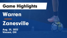 Warren  vs Zanesville  Game Highlights - Aug. 25, 2022