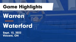 Warren  vs Waterford Game Highlights - Sept. 13, 2022