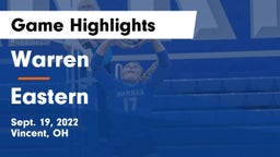 Warren  vs Eastern  Game Highlights - Sept. 19, 2022