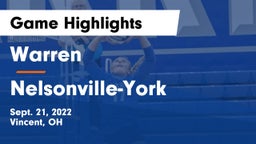 Warren  vs Nelsonville-York Game Highlights - Sept. 21, 2022