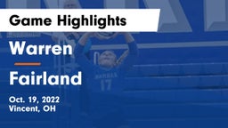 Warren  vs Fairland  Game Highlights - Oct. 19, 2022