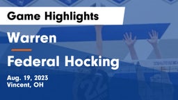 Warren  vs Federal Hocking  Game Highlights - Aug. 19, 2023
