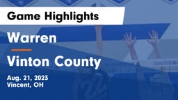 Warren  vs Vinton County  Game Highlights - Aug. 21, 2023