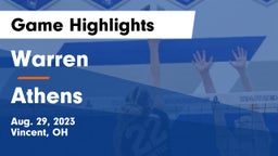 Warren  vs Athens  Game Highlights - Aug. 29, 2023