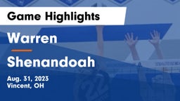 Warren  vs Shenandoah  Game Highlights - Aug. 31, 2023