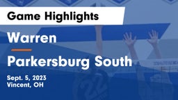 Warren  vs Parkersburg South  Game Highlights - Sept. 5, 2023