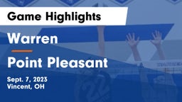 Warren  vs Point Pleasant  Game Highlights - Sept. 7, 2023