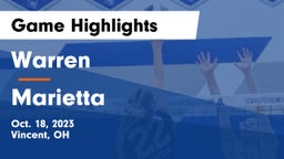 Warren  vs Marietta  Game Highlights - Oct. 18, 2023