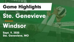 Ste. Genevieve  vs Windsor  Game Highlights - Sept. 9, 2020