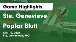 Ste. Genevieve  vs Poplar Bluff  Game Highlights - Oct. 12, 2020