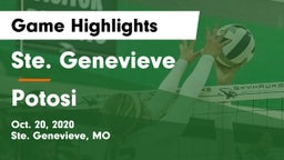 Ste. Genevieve  vs Potosi Game Highlights - Oct. 20, 2020