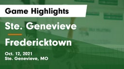 Ste. Genevieve  vs Fredericktown  Game Highlights - Oct. 12, 2021