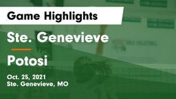 Ste. Genevieve  vs Potosi  Game Highlights - Oct. 25, 2021
