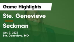 Ste. Genevieve  vs Seckman  Game Highlights - Oct. 7, 2023