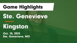 Ste. Genevieve  vs Kingston   Game Highlights - Oct. 10, 2023