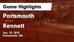 Portsmouth  vs Kennett  Game Highlights - Jan. 15, 2018