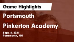 Portsmouth  vs Pinkerton Academy Game Highlights - Sept. 8, 2021