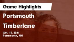 Portsmouth  vs Timberlane  Game Highlights - Oct. 15, 2021
