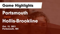 Portsmouth  vs Hollis-Brookline  Game Highlights - Oct. 13, 2021