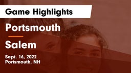 Portsmouth  vs Salem  Game Highlights - Sept. 16, 2022