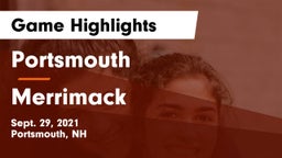 Portsmouth  vs Merrimack  Game Highlights - Sept. 29, 2021