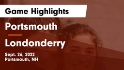 Portsmouth  vs Londonderry  Game Highlights - Sept. 26, 2022