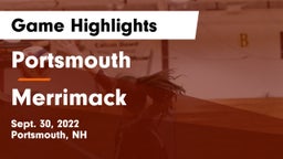 Portsmouth  vs Merrimack Game Highlights - Sept. 30, 2022