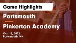 Portsmouth  vs Pinkerton Academy Game Highlights - Oct. 13, 2022