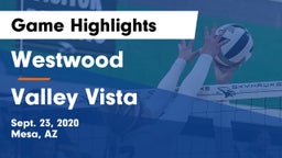 Westwood  vs Valley Vista Game Highlights - Sept. 23, 2020