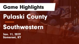 Pulaski County  vs Southwestern  Game Highlights - Jan. 11, 2019