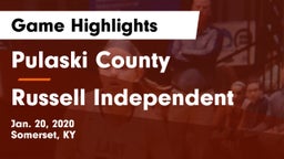 Pulaski County  vs Russell Independent  Game Highlights - Jan. 20, 2020