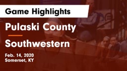 Pulaski County  vs Southwestern  Game Highlights - Feb. 14, 2020