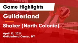 Guilderland  vs Shaker  (North Colonie) Game Highlights - April 12, 2021