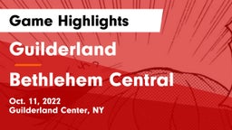 Guilderland  vs Bethlehem Central  Game Highlights - Oct. 11, 2022