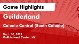 Guilderland  vs Colonie Central  (South Colonie) Game Highlights - Sept. 30, 2022