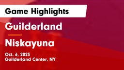 Guilderland  vs Niskayuna  Game Highlights - Oct. 6, 2023
