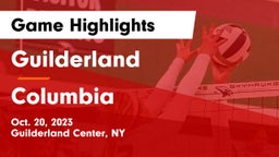 Guilderland  vs Columbia  Game Highlights - Oct. 20, 2023