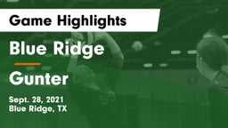 Blue Ridge  vs Gunter  Game Highlights - Sept. 28, 2021