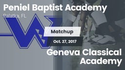 Matchup: Peniel Baptist Acade vs. Geneva Classical Academy 2017