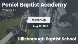Matchup: Peniel Baptist Acade vs. Hillsborough Baptist School 2018