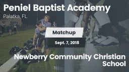 Matchup: Peniel Baptist Acade vs. Newberry Community Christian School 2018